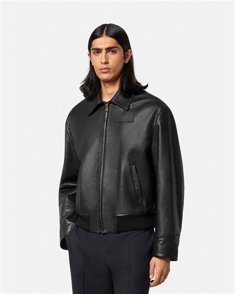 a versace jacket price|Versace leather jacket price.